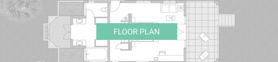 Placencia Belize Studio beach house floor plan