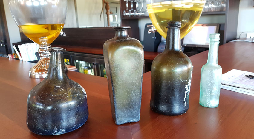 Mahogany Chips and Rum Bottles