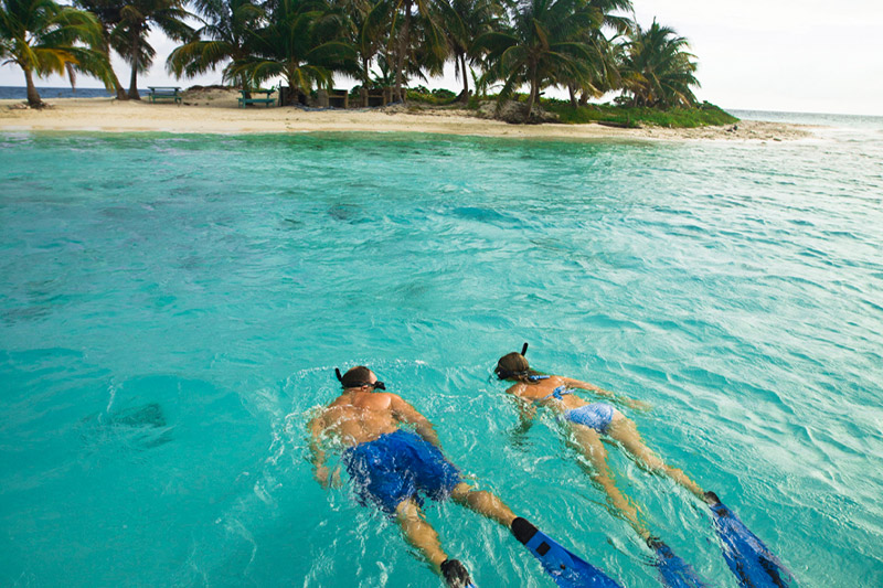 Snorkeling Belize Barrier Reef