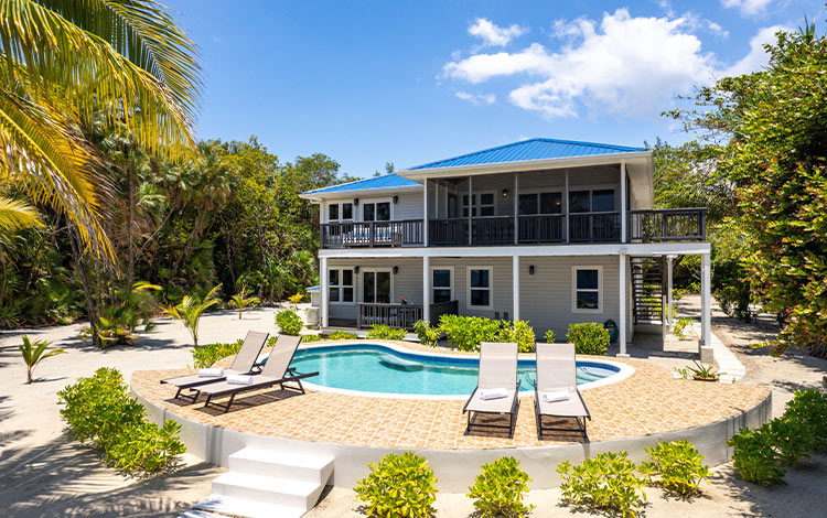 Placencia Belize four bedroom beach house